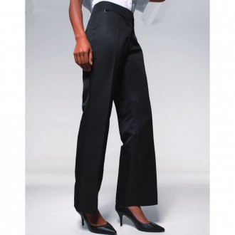 Premier Ladies Flat Fronted Hospitality Trousers - PR532