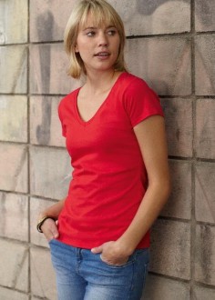 Ladies V neck Tee