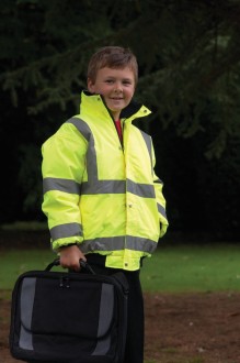 Childrens Hi Vis Bomber Jacket