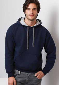 Navy/Sport Grey contrast hoody