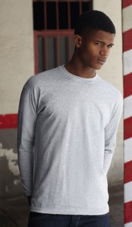 Heather Grey long sleeve tee