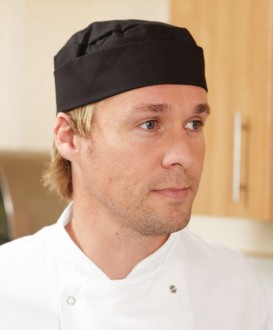 Chefs black skull cap