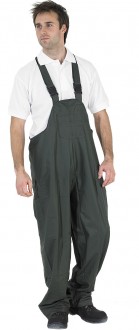 Waterproof bib & brace, olive